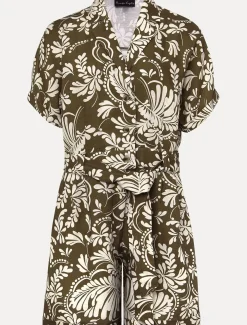 Dresses^Phase Eight Rosalia Printed Playsuit Khaki