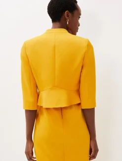 Jackets^Phase Eight Rosalyn Fluted Sleeve Occasion Jacket Canary