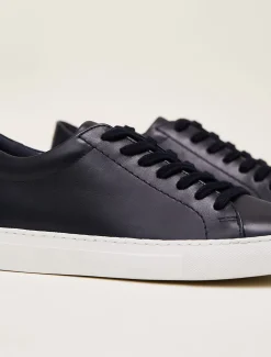 Trainers^Phase Eight Rosanna Leather Trainers Navy