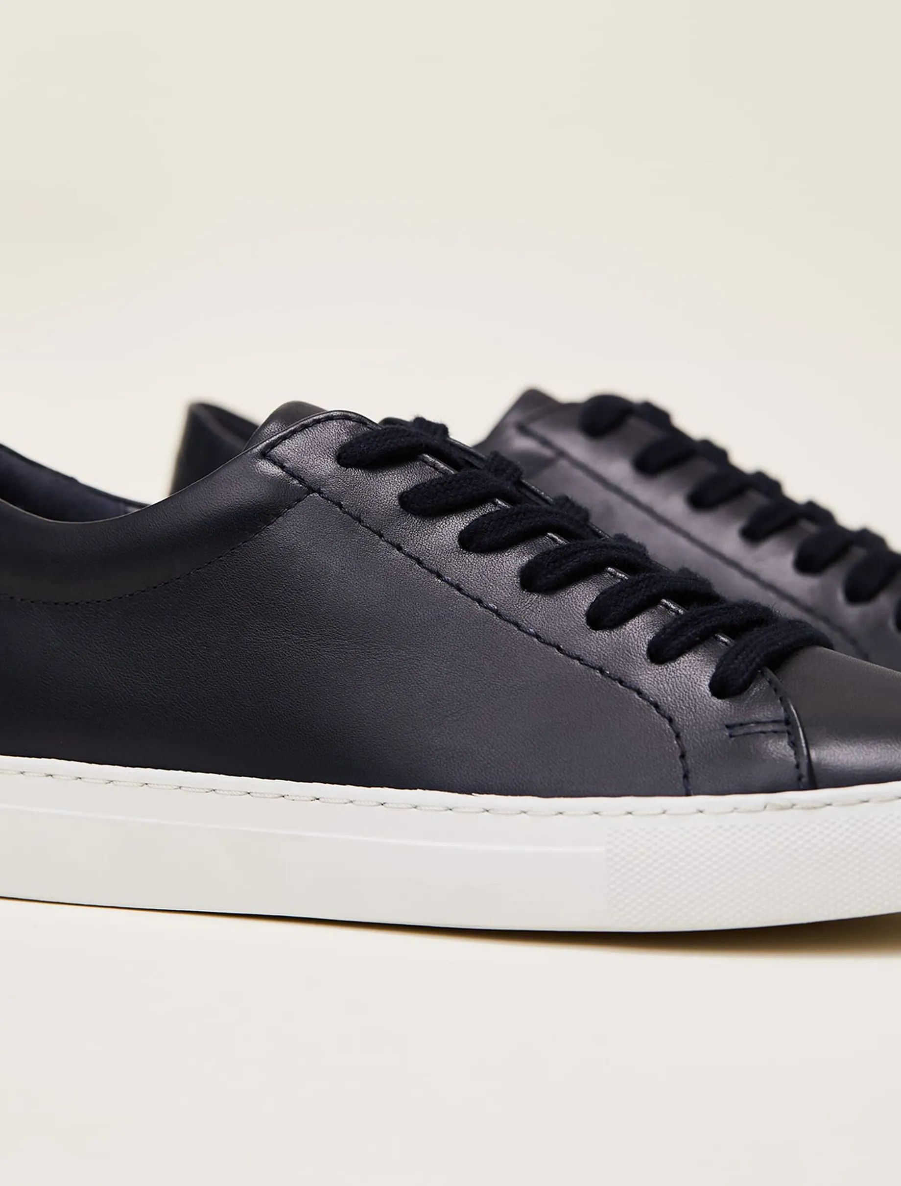 Trainers^Phase Eight Rosanna Leather Trainers Navy