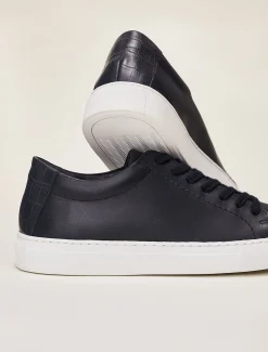 Trainers^Phase Eight Rosanna Leather Trainers Navy