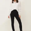 Trousers & Shorts^Phase Eight Sabrina Zip Hem Ponte Trousers Black