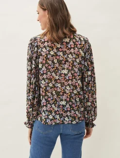 Shirts & Blouses^Phase Eight Sadie Floral Blouse Multi/Pink