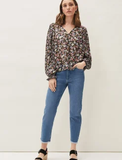 Shirts & Blouses^Phase Eight Sadie Floral Blouse Multi/Pink