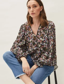 Shirts & Blouses^Phase Eight Sadie Floral Blouse Multi/Pink
