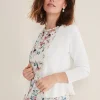 Jackets^Phase Eight Salma Flare Hem Knitted Jacket Ivory