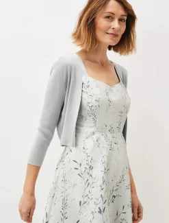 Jackets^Phase Eight Salma Lightweight Knitted Jacket Eau De Nil