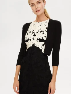 Jackets^Phase Eight Salma Lightweight Knitted Jacket Black