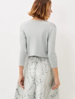 Jackets^Phase Eight Salma Lightweight Knitted Jacket Eau De Nil