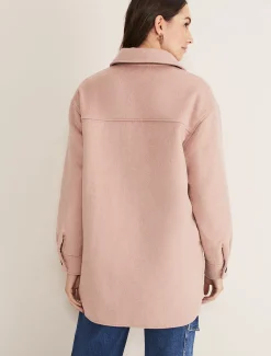 Jackets^Phase Eight Sammy Plain Wool Shacket Pink