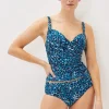 Swimwear^Phase Eight Sara Animal Print Tankini Top Turquoise