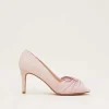 Occasion Shoes^Phase Eight Satin Twist Peeptoe Shoe Antique Rose