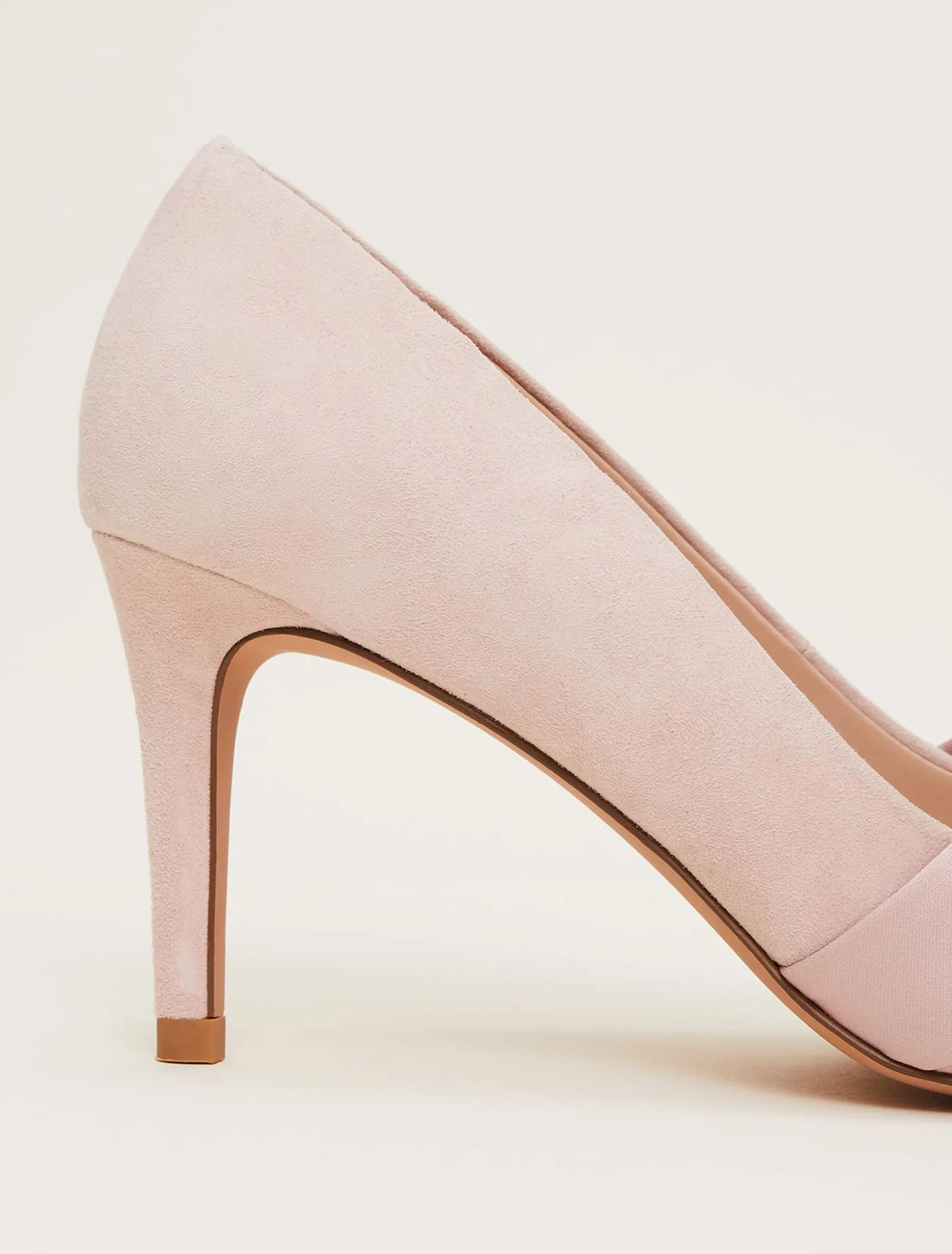 Occasion Shoes^Phase Eight Satin Twist Peeptoe Shoe Antique Rose