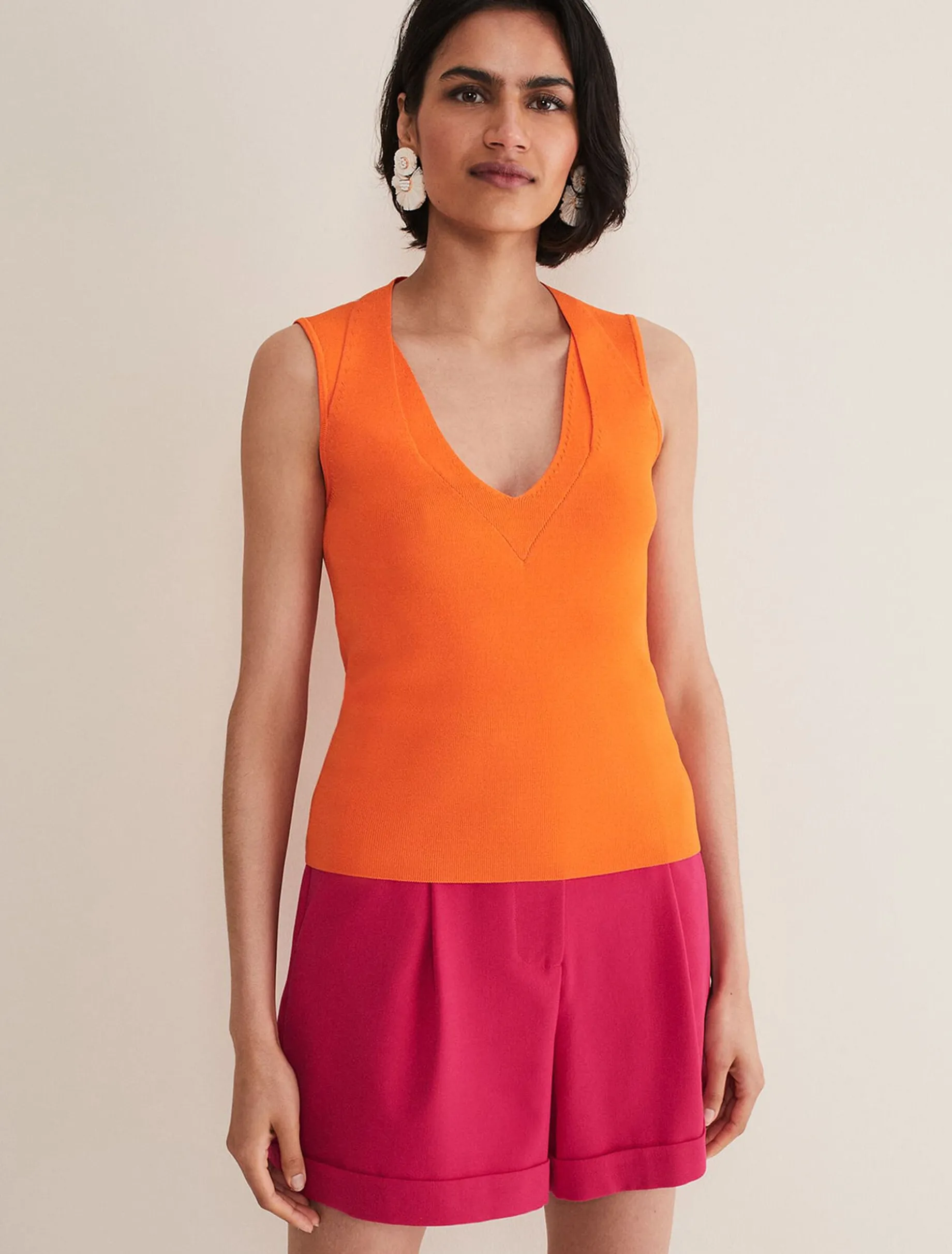Knitwear^Phase Eight Scarlett Knitted Top Orange