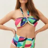 Swimwear^Phase Eight Sedinia Abstract Print Bikini Top Multi-Coloured
