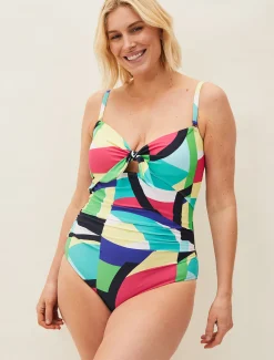 Swimwear^Phase Eight Sedinia Abstract Print Swimsuit Multi-Coloured