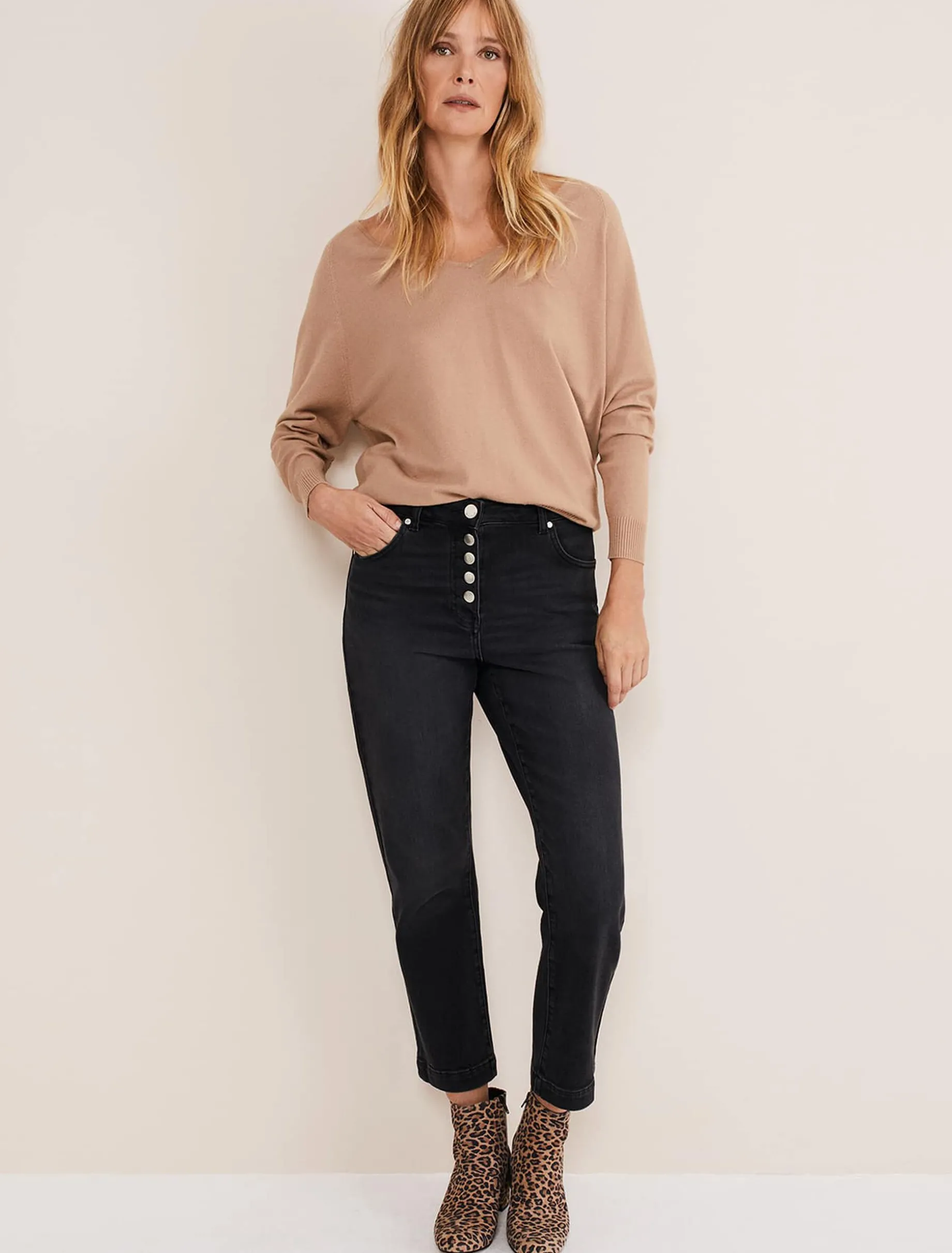 Knitwear^Phase Eight Senita Fine Knit Jumper Camel