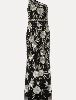 Dresses^Phase Eight Serafina Embellished Maxi Dress Black/Gold