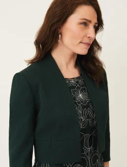 Jackets^Phase Eight Seraphina Textured Jacket Pine