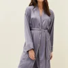 Pyjamas^Phase Eight Shae Plain Robe Slate