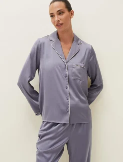 Pyjamas^Phase Eight Shae Pyjama Set Slate