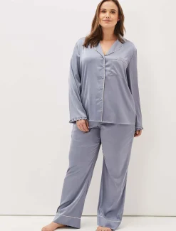 Pyjamas^Phase Eight Shae Pyjama Set Slate