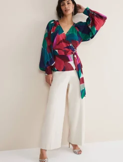 Shirts & Blouses^Phase Eight Shalni Floral Top Multi-Coloured