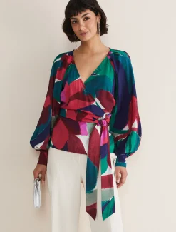 Shirts & Blouses^Phase Eight Shalni Floral Top Multi-Coloured