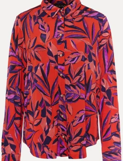 Shirts & Blouses^Phase Eight Shareen Leaf Print Shirt Red