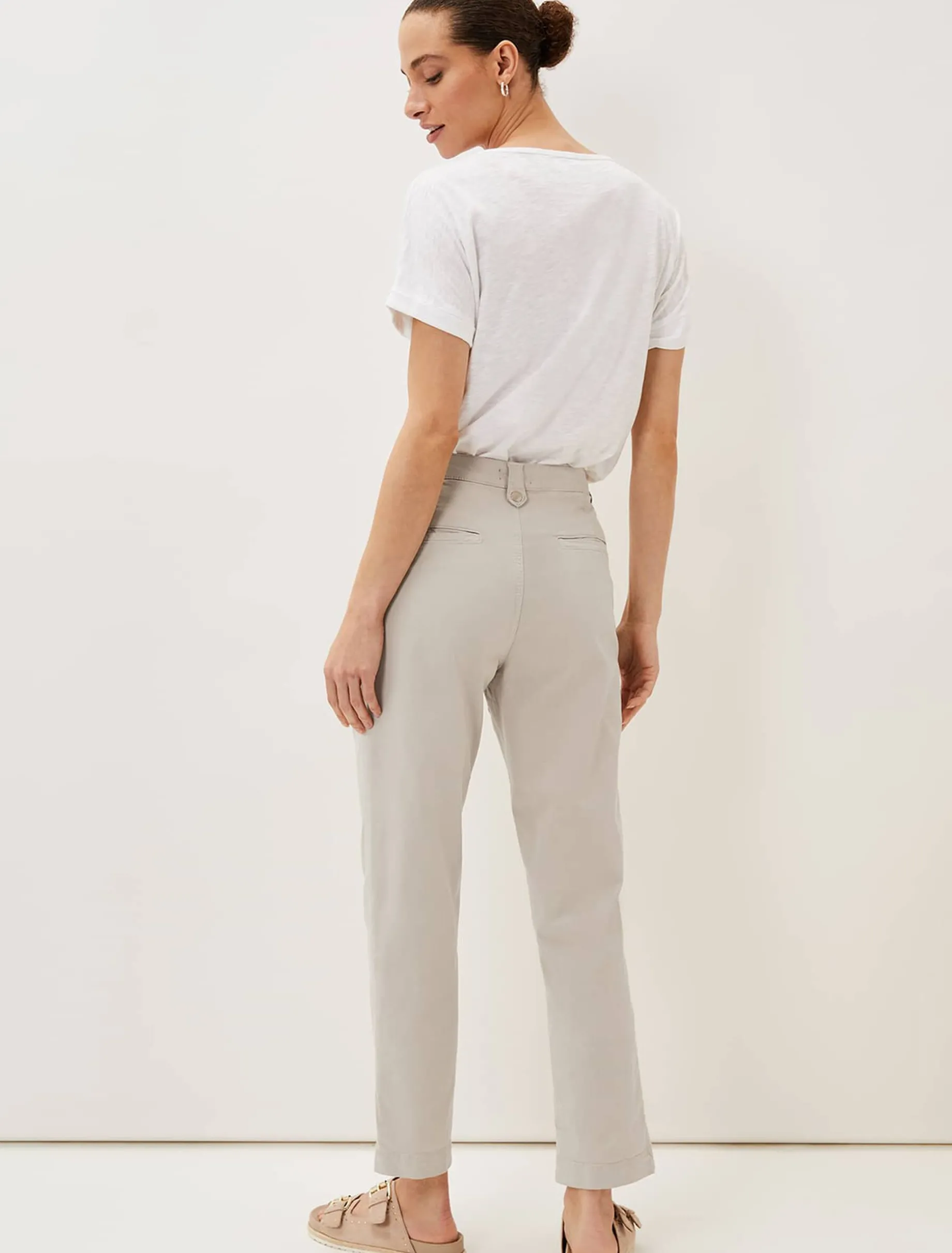 Trousers & Shorts^Phase Eight Sharon Chino Trousers Stone