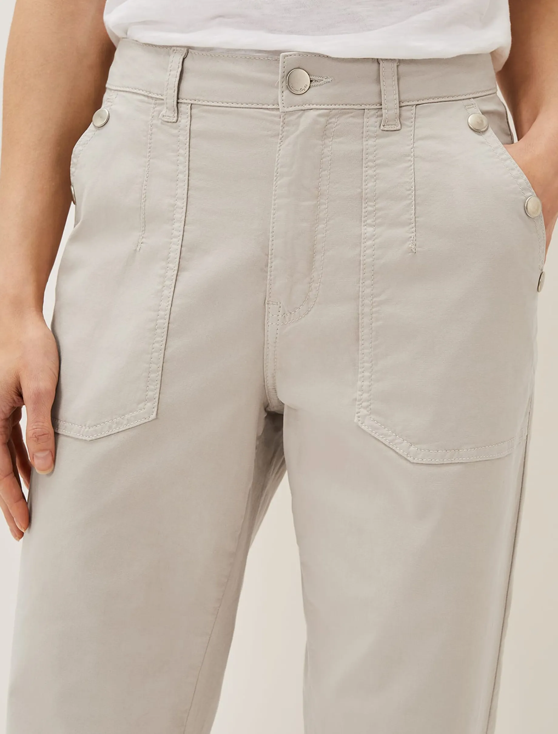 Trousers & Shorts^Phase Eight Sharon Chino Trousers Stone