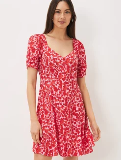 Dresses^Phase Eight Sheryl Floral Tea Dress Pink/Red