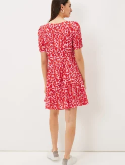 Dresses^Phase Eight Sheryl Floral Tea Dress Pink/Red
