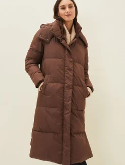Coats^Phase Eight Shona Midi Quilted Puffer Coat Truffle