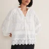 Shirts & Blouses^Phase Eight Sierra Broderie Blouse White