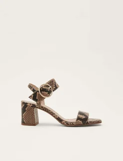 Sandals & Wedges^Phase Eight Skin Leather Buckle Sandals Snake
