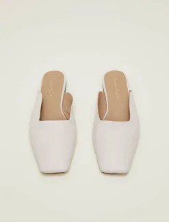 Flats^Phase Eight Slip On Mule Shoe Ivory