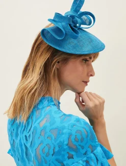 Fascinators & Hats^Phase Eight Small Disc Fascinator Turquoise