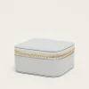 Jewellery^Phase Eight Small Leather Jewellery Box Grey