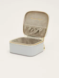 Jewellery^Phase Eight Small Leather Jewellery Box Grey