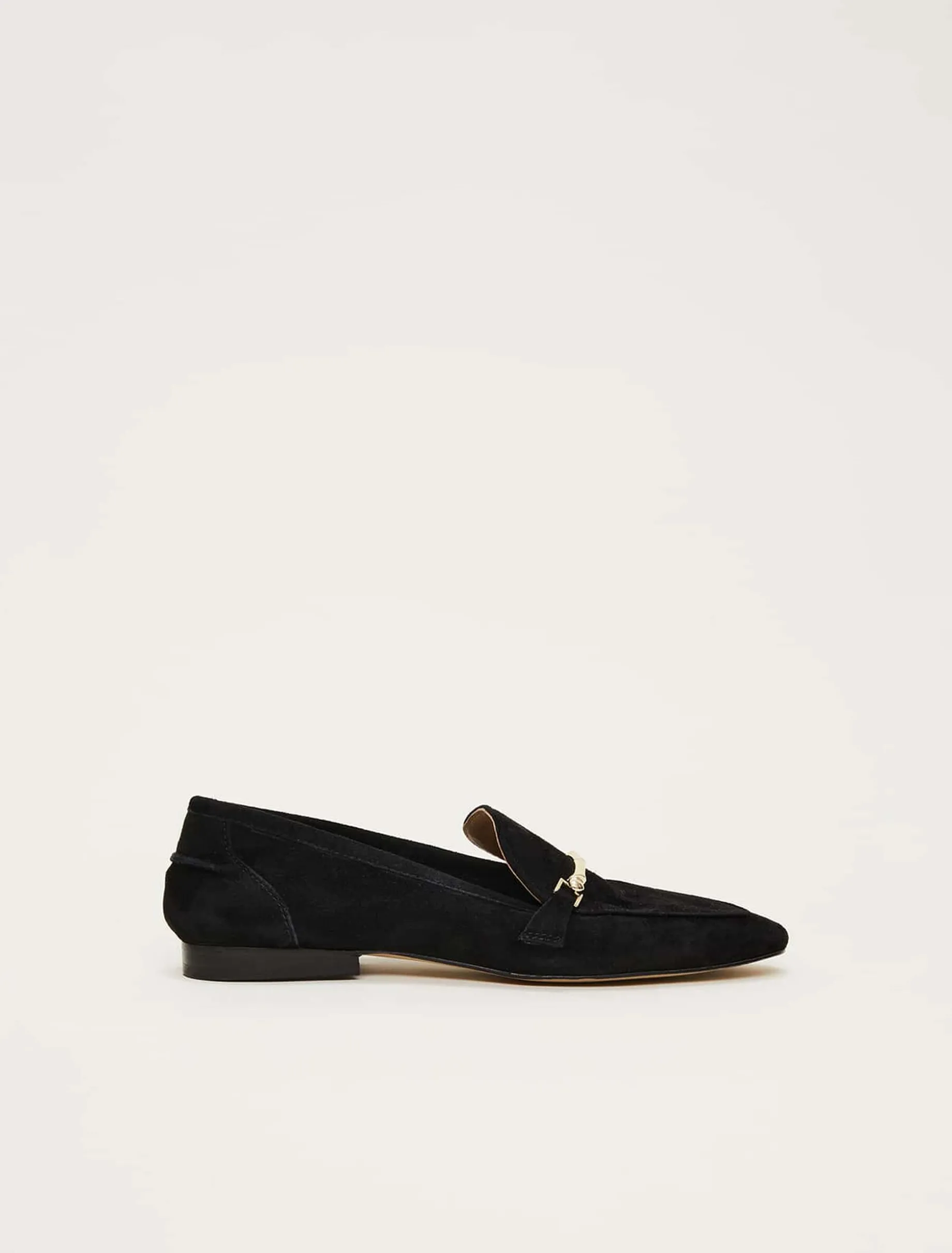Flats^Phase Eight Smart Trim Loafer Black