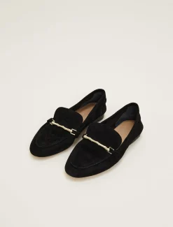 Flats^Phase Eight Smart Trim Loafer Black