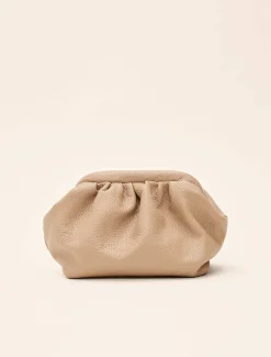 Bags^Phase Eight Soft Leather Pouch Nude