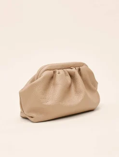 Bags^Phase Eight Soft Leather Pouch Nude