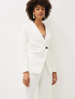 Jackets^Phase Eight Solange White Blazer Ivory
