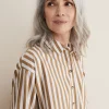 Shirts & Blouses^Phase Eight Stripe Camel Shirt Camel/Ivory