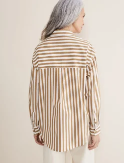 Shirts & Blouses^Phase Eight Stripe Camel Shirt Camel/Ivory