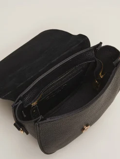 Bags^Phase Eight Suede Cross Body Bag Black