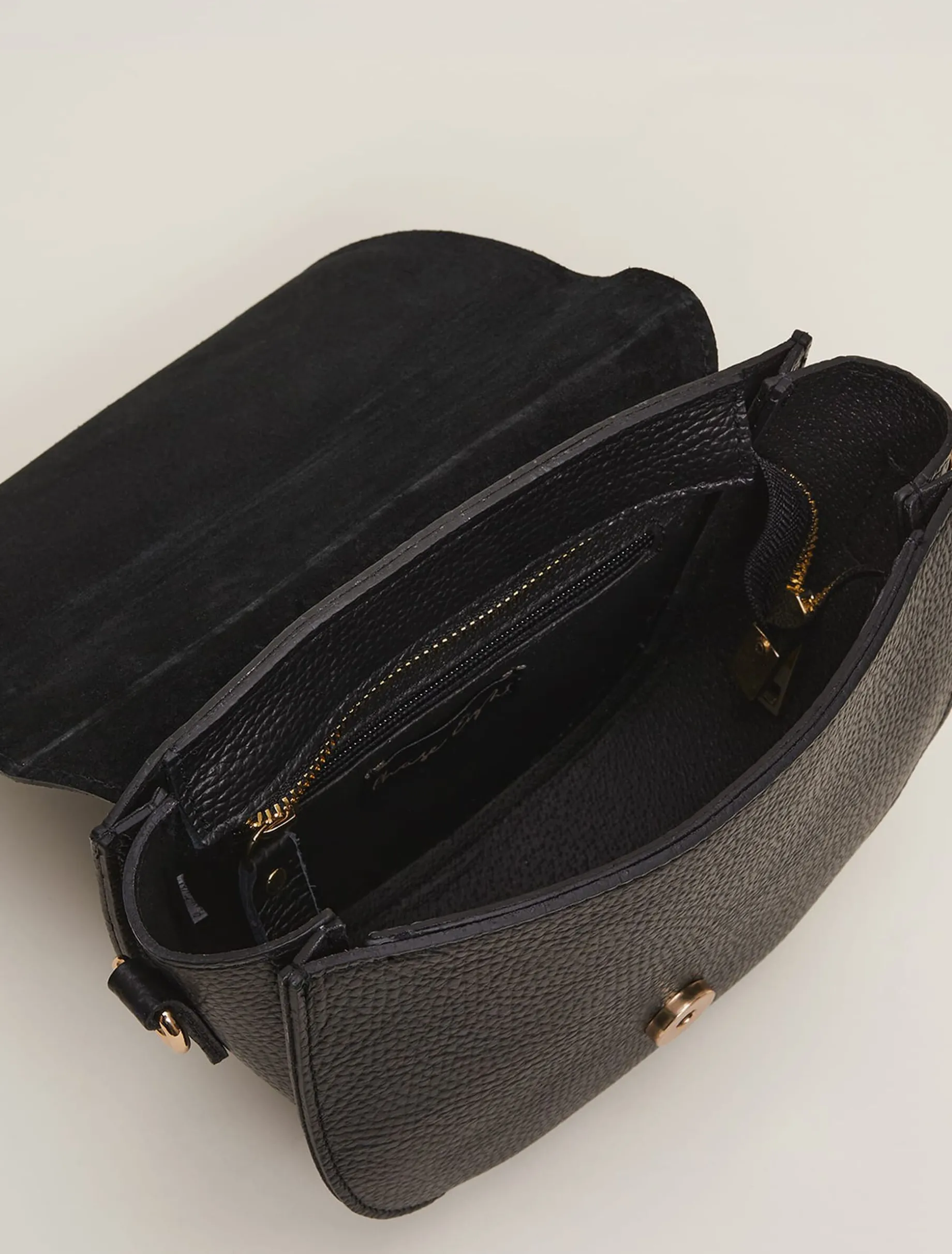 Bags^Phase Eight Suede Cross Body Bag Black