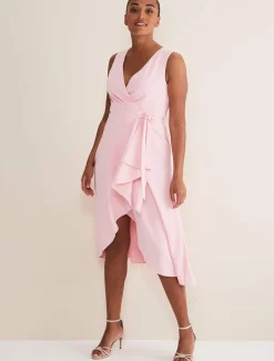 Occasion Shoes^Phase Eight Suede Knotted Barely There Sandal Cameo
